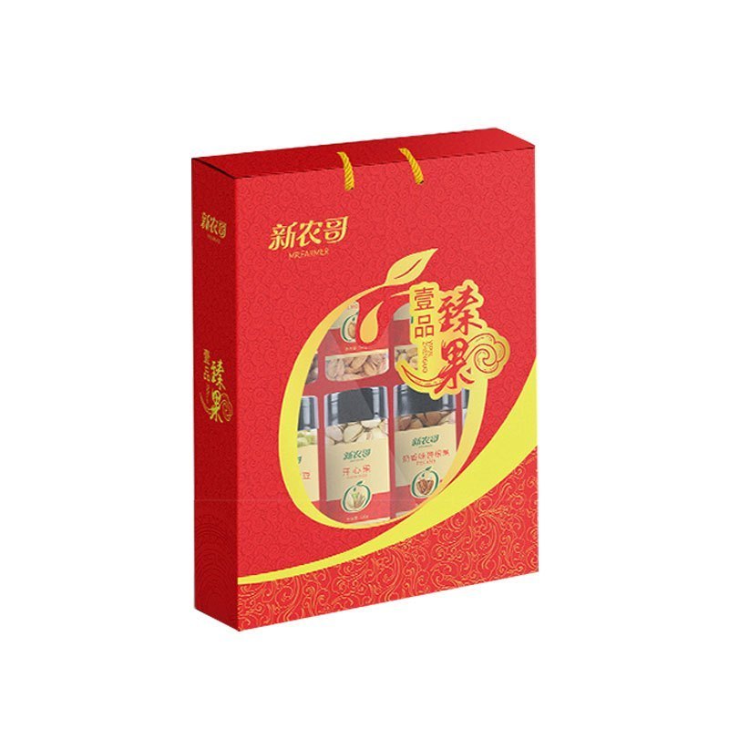 WQZY新农哥端午中秋年货送礼坚果炒货罐装礼盒壹品臻果1134g