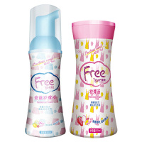Free·飞 洗液 女性私处 卫生护理液 80ml+80ml 抑菌止痒 清新袪味 温和呵护 啫喱型+泡沫型 组合装