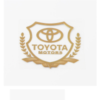 适用于汽车3D立体车标车窗贴汽车贴纸改装随意贴车贴大众广本丰田别克福特金盾标贴麦穗标贴