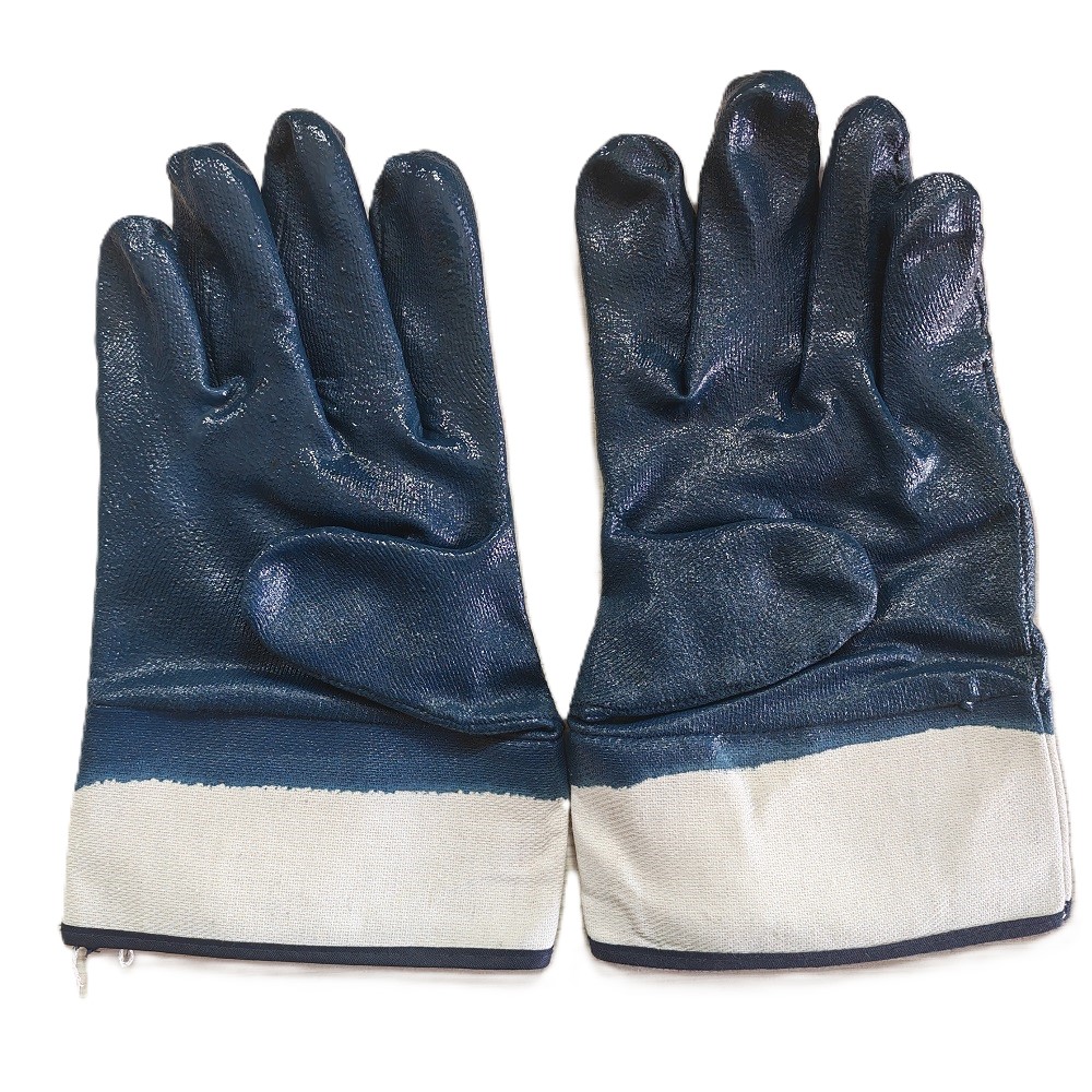 誉丰YL-5055安全袖口满挂丁腈帆布手套 1双装