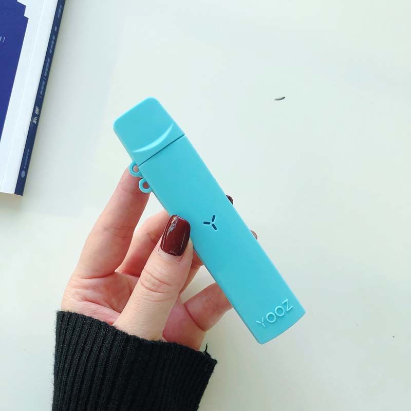 yooz柚子一代二代mini保护套烟杆电子器烟套通用硅胶套挂绳防尘浅蓝色