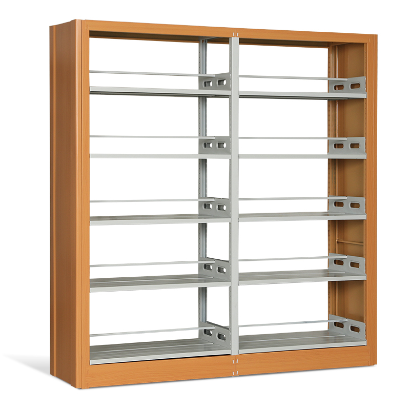 慧采云 钢制书架学校图书馆书店书籍室阅览室双面书架资料架双面一列二组