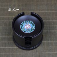 一 电木茶杯垫景泰蓝杯垫功夫茶具配件日式杯垫茶垫杯托隔热茶道