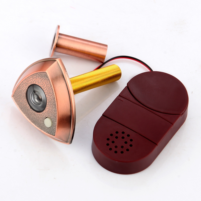 防盗门猫眼古达门镜门铃二合一家用大门可视门上的通用防窥入户门金属