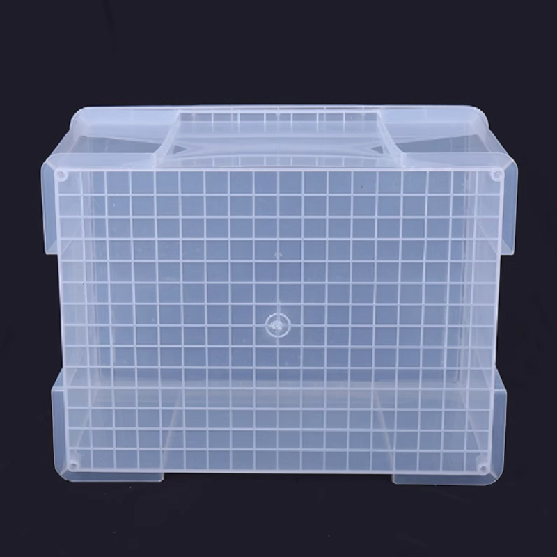 白塑料盒450X250X200 带盖高清大图