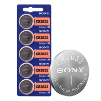 SONY索尼 锂纽扣电池CR2032/5BC 奥迪A3起亚K3哈弗H2H6宝骏560汽车钥匙遥控器专用电子秤主板通用