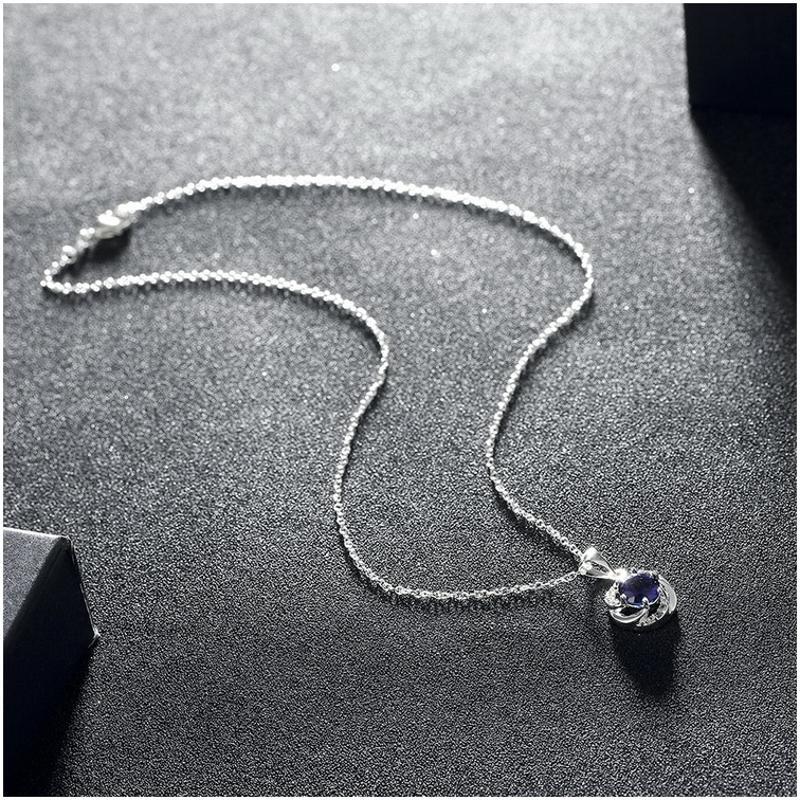 N470 Women Silver Necklace 镀925纯银女项链日韩版锁骨链潮人送女朋友七夕情人节礼物