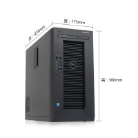 戴尔Dell PowerEdge T30塔式财务进销存、文件服务器E3-1225V5/8G/1TSATA桌面级/DVD/290W