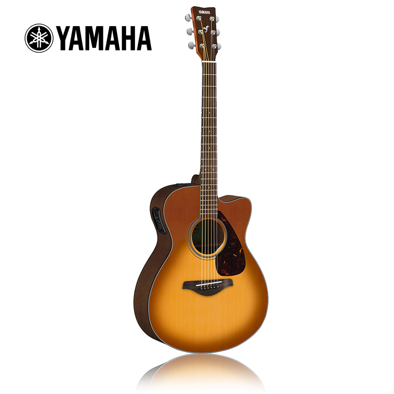 雅马哈（YAMAHA）FSX800CSDB电箱吉他雅马哈吉他初学入门吉他男女木吉它jita乐器木吉他缺角40英寸高清大图