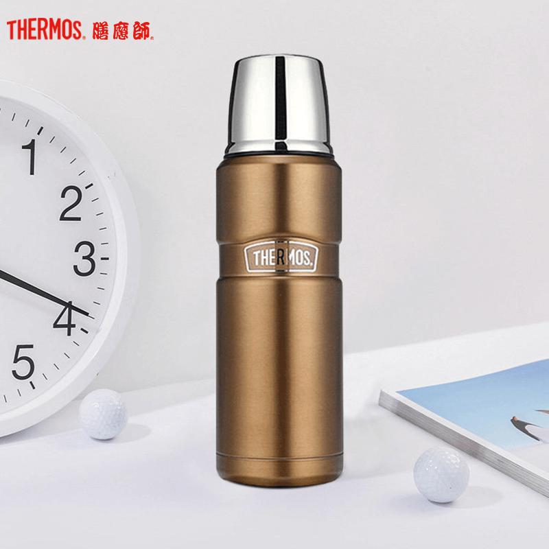 膳魔師(THERMOS)保温杯SK-2000膳魔师高真空304不锈钢户外旋盖式保冷杯水瓶车载杯470ml 家用旅行/通用