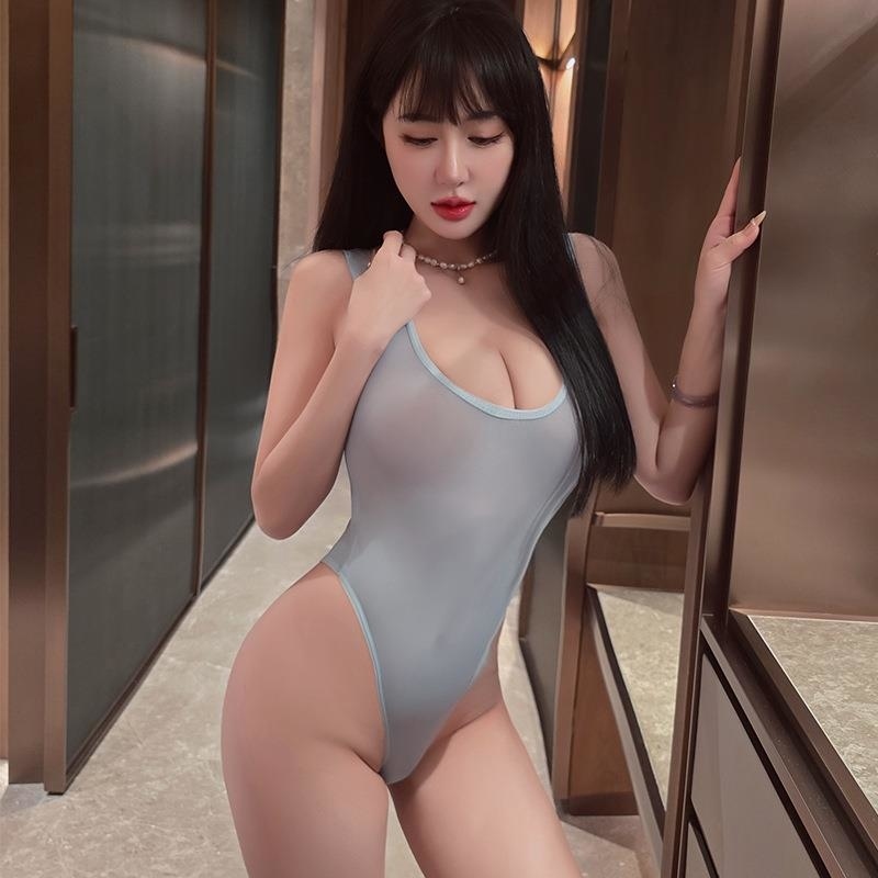 长夜漫漫情趣内衣性感透视内衣死库水日系免脱开档连体衣诱惑2040 白色(开档) 均码(80-130斤)