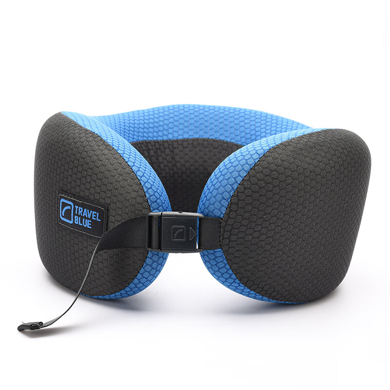 蓝旅(TRAVEL BLUE)208梦幻颈枕记忆棉u型枕 蜂窝透气护颈枕午睡颈枕轻便易携带 颜色可备注 默认发蓝高清大图