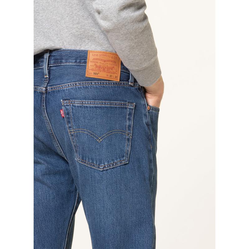 Levi’s经典款直筒男装牛仔裤修身显瘦男士休闲长裤高清大图