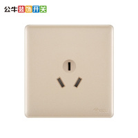 公牛五孔三位USB玫瑰金插座 面板G28E536 U6