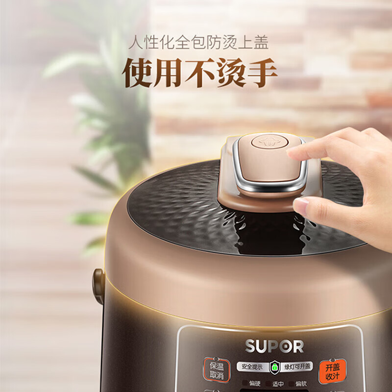 苏泊尔(SUPOR)2.5L电压力锅智能预约 迷你小容量家用1-2-3人SY-25YC10高清大图