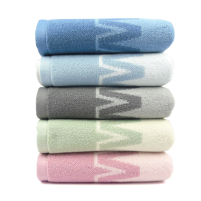 莺歌 A类纯棉素色毛巾两条装75*35(±2)cm*2(颜色随机) 盒高清大图