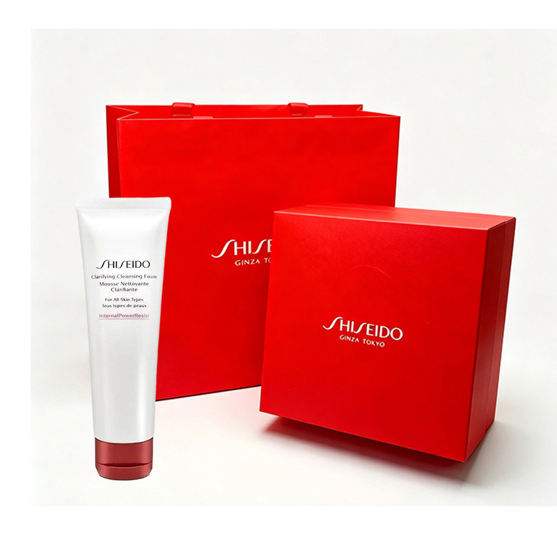 资生堂(SHISEIDO)肌活焕采洁面膏125ml 清洁毛孔细腻补水洗面奶 生日礼物礼盒