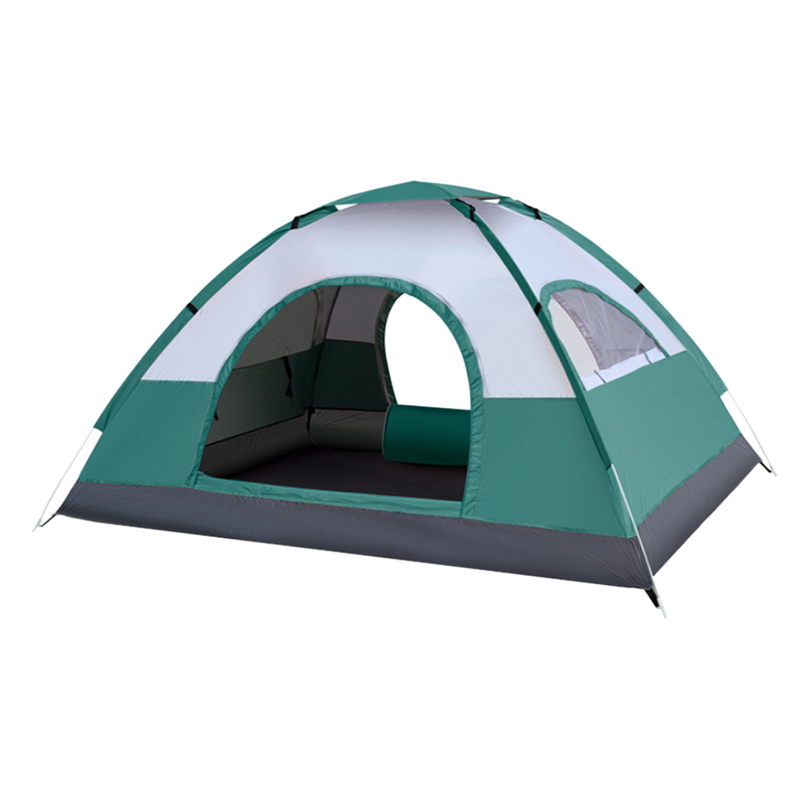 劲脉 野营防晒帐篷 墨绿-200*150*120CM 顶高清大图