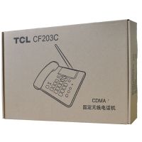 TCL CF203C 白色 固定无线电话机 插卡固定座机 支持电信卡 UIM卡专用