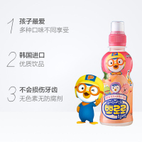 韩国进口 啵乐乐Pororo 儿童果味饮料 水蜜桃味 235ml *6 瓶装