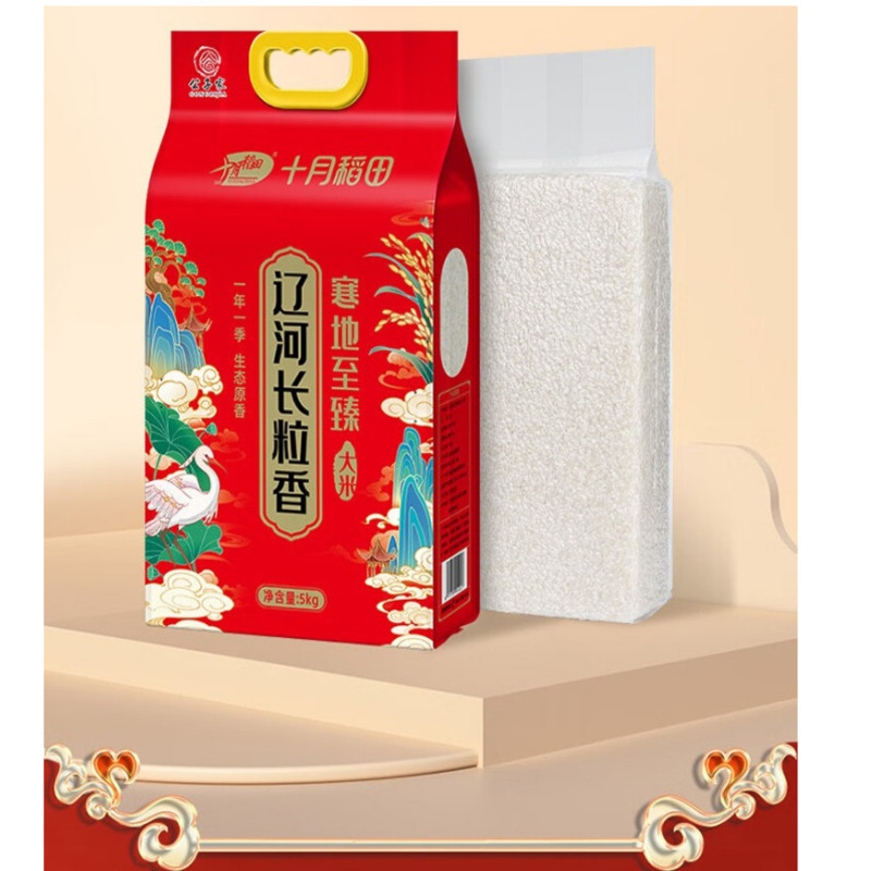 十月稻田公子家极致长粒香米5kg清香四溢口感丝滑家庭必备高清大图
