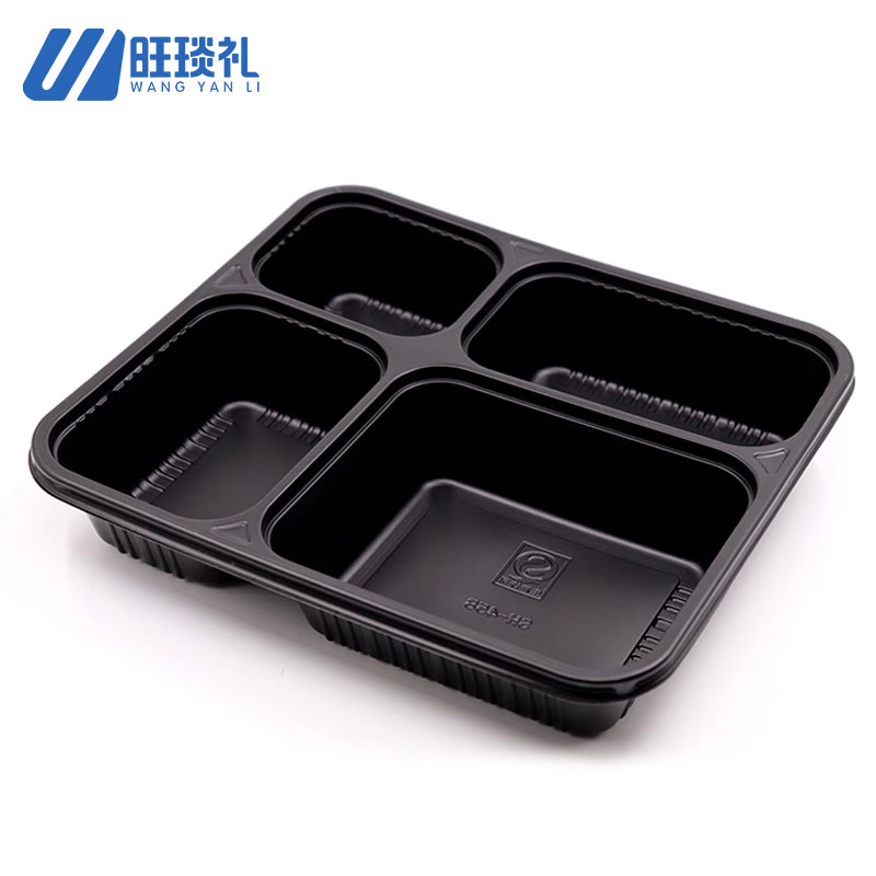 旺琰礼一次性4格餐盒1400ml 200/箱高清大图