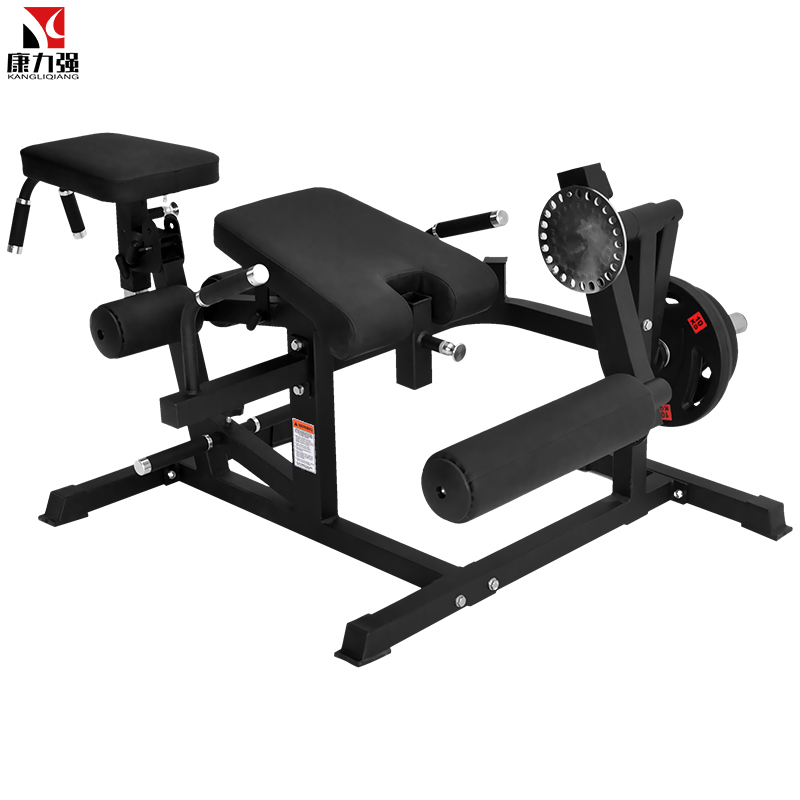 康力强FLT004坐式大腿屈伸卷腹背肌伸展卧姿弯腿多功能合一训练器械单机+30KG杠铃片高清大图