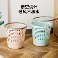 大号家用压圈垃圾桶大容量厨房镂空垃圾桶无盖收纳