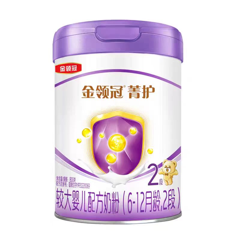 伊利(YILI)金领冠 菁护较大婴儿配方牛奶粉菁护2段800g罐高清大图