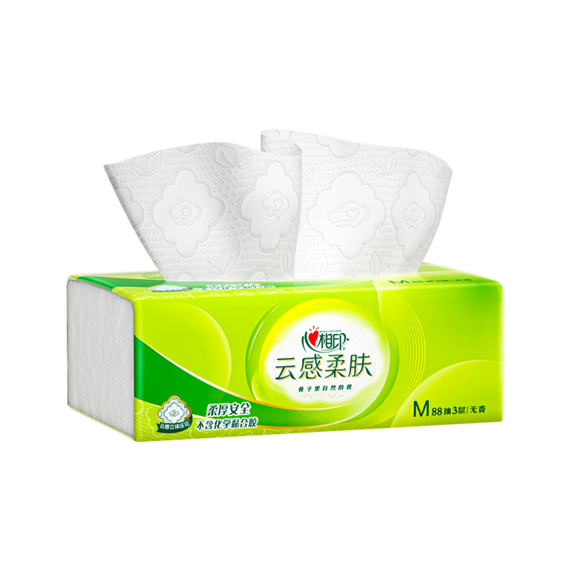 ZY心相印云感三层抽纸 8包*2提(88抽/包)DT18098高清大图
