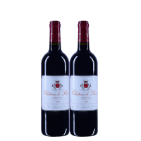 法国进口AOC 拉图斯古堡干红葡萄酒750ML*2瓶