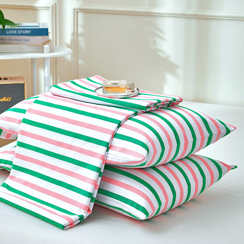 天琴床品三件套200*230cm柔软舒适贴身亲肤夏日笙歌粗布TQ-S66高清大图