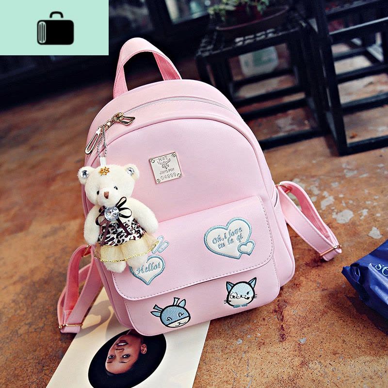 卡通公主儿童双肩包韩版小学生幼儿园书包女孩中大童旅游背包可爱NEW LAKE图片