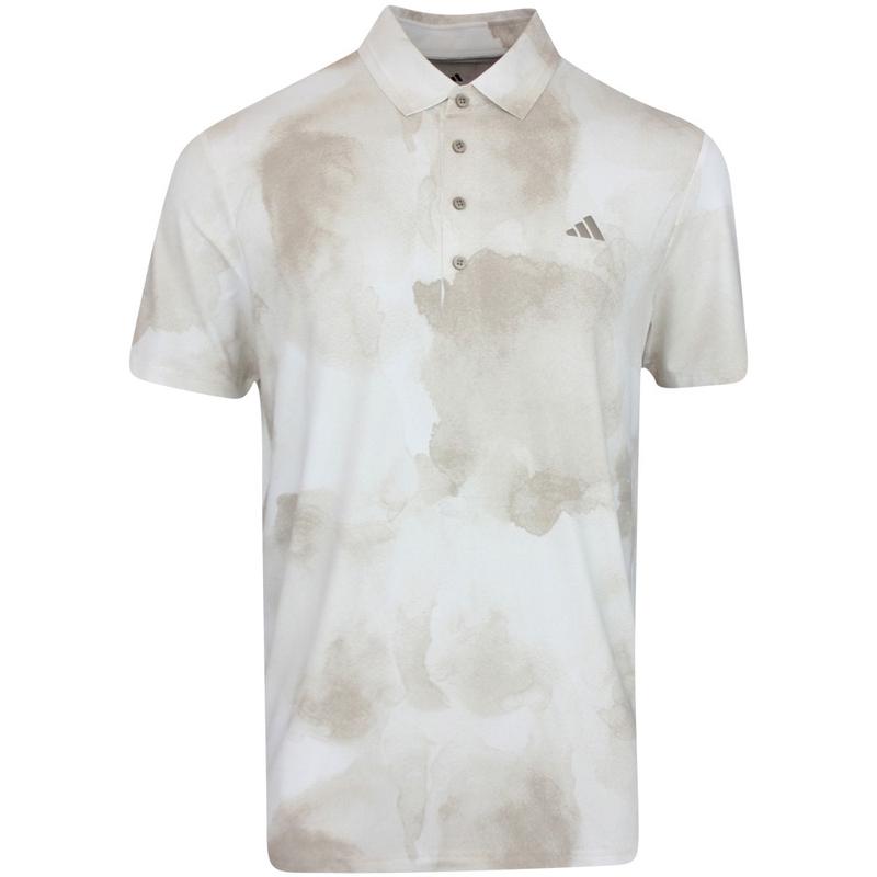 Adidas男士透气弹力高尔夫运动T恤 时尚烟雾印花设计高清大图