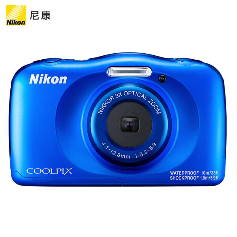 尼康(Nikon)COOLPIX W150 轻便型 数码相机 防水防震 w150 蓝色