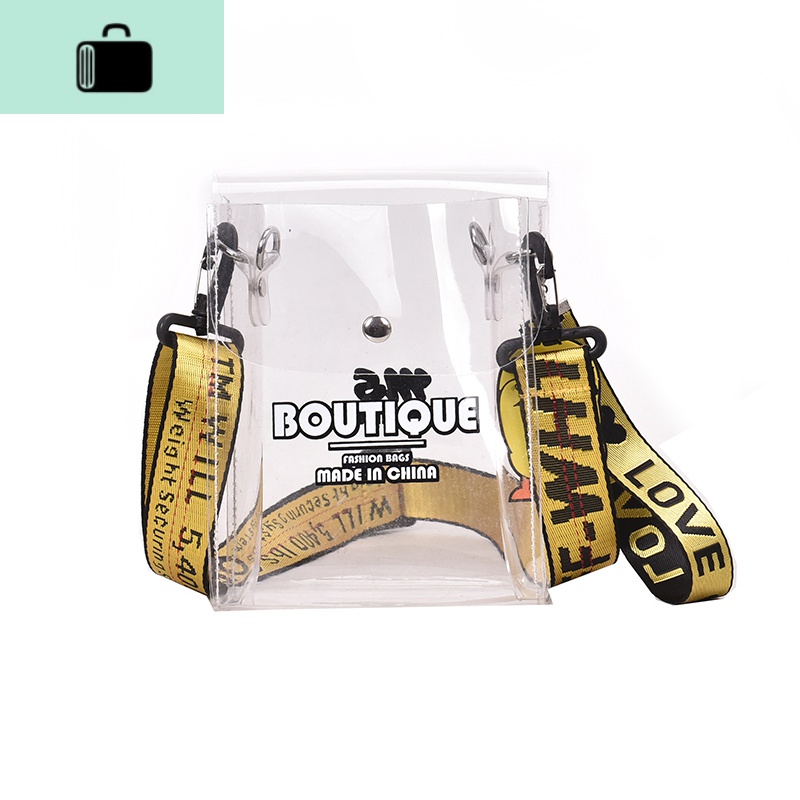 透明小包包女2020新款时尚百搭果冻小方包洋气休闲个性单肩斜挎包NEWLAKE高清大图