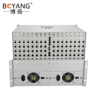 博扬(BOYANG) 数字电话光端机256路电话语音对讲音频 4U机框插卡式单模单纤 FC接口 1对BY-256P-4U