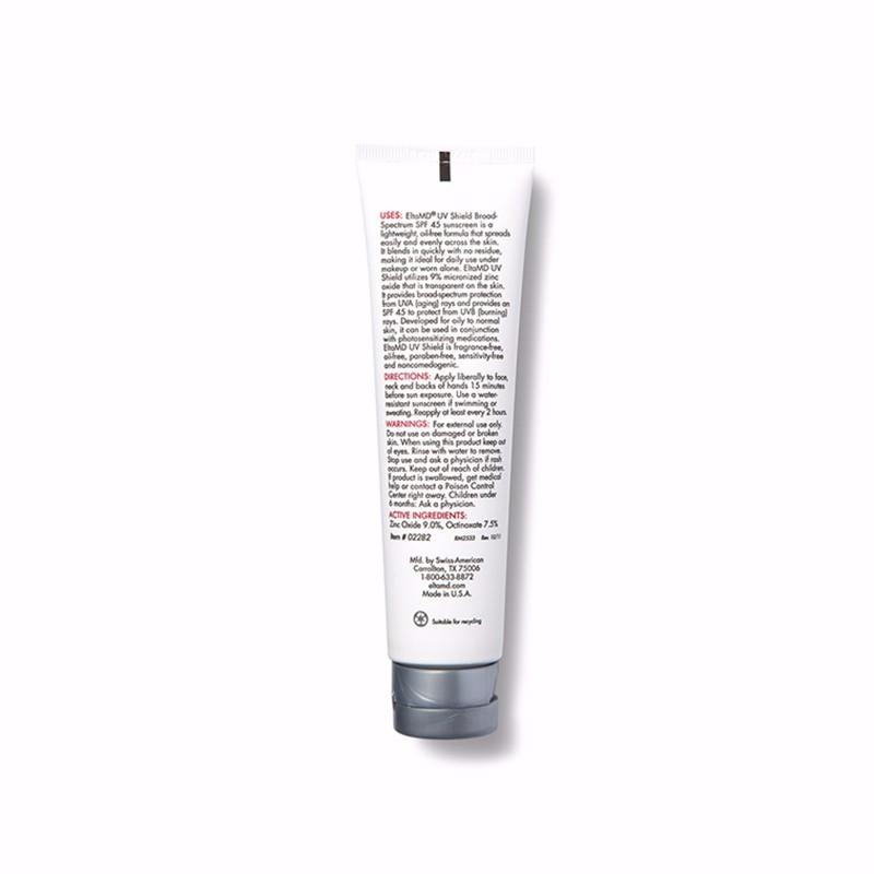 原装进口美国ELTA MD 广谱无油防晒霜 85G SPF45油配方 男女混油性或痘肌可用