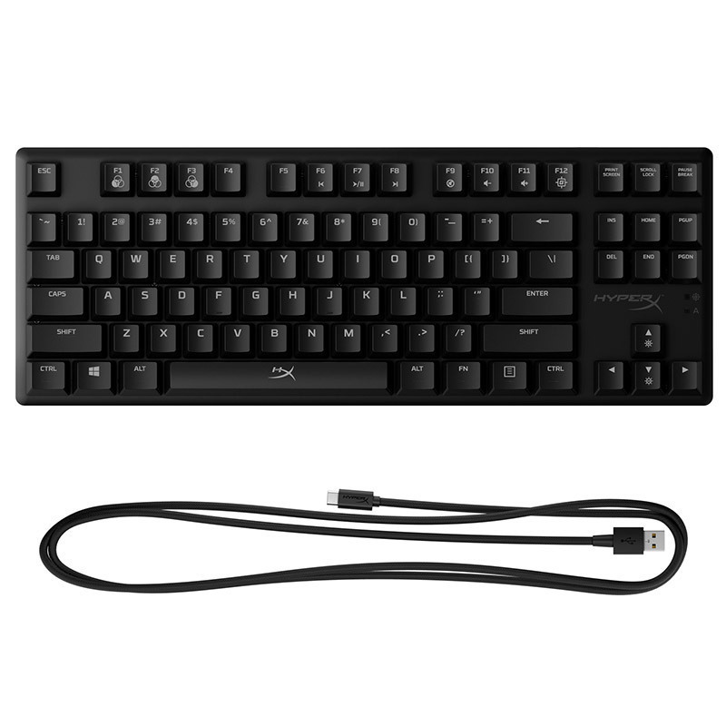 极度未知(HyperX)阿洛伊 Origins Core起源竞技版RGB游戏机械键盘 赛博朋克 87键水轴 黑色
