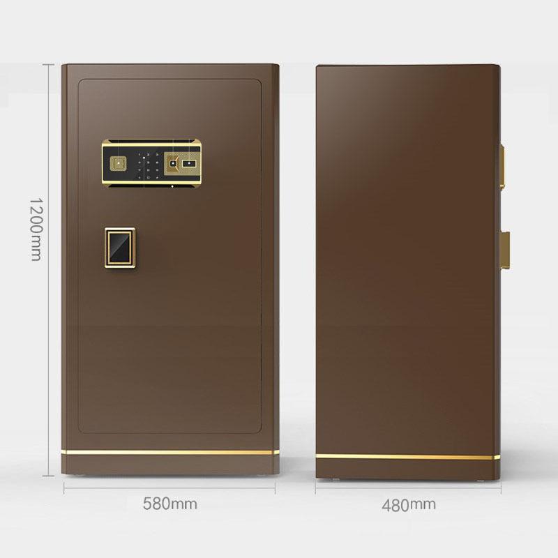 创世人 办公家具保险柜家用办公全钢防盗保密柜银行指纹密码锁保险柜 单门120cm