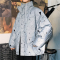 YUANSU冬季夜光立领面包服棉衣宽松韩版潮流反光情侣棉服痞帅保暖外套男棉衣