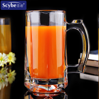 喜碧(Scybe)莫里360ml加厚玻璃把手水杯茶杯啤酒杯