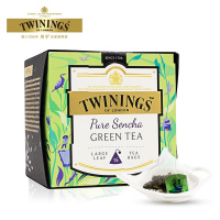 川宁Twinings 醇煎绿茶日式煎茶2g*15片 30g/盒 波兰进口茶叶花草茶丝缎三角袋泡茶包
