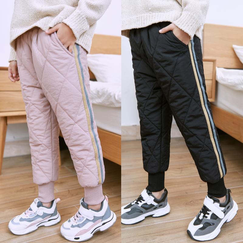 儿童保暖裤子冬款加绒加厚男童女童三层超厚秋冬棉裤女宝宝防风裤威珺