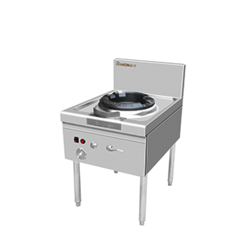 蓝功单眼炒灶萃焰系列炒灶不锈钢商用单炒灶猛火灶液化气天然气炒灶带