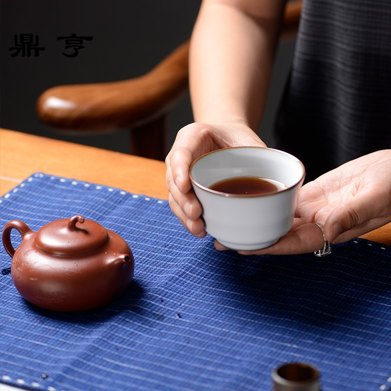 鼎亨一禅茶事 官窑品质汝窑品茗杯茶杯主人杯个人杯中国风茶碗茶