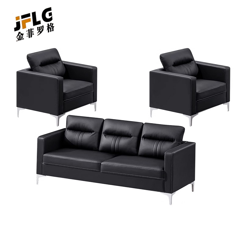 苏宁 金菲罗格 休闲会客办公沙发组合 1+1+3组合