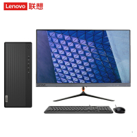 联想(Lenovo)擎天T510A 商用台式电脑 23英寸双超屏(I5-10400 8G 1T+256G固态 定制款)
