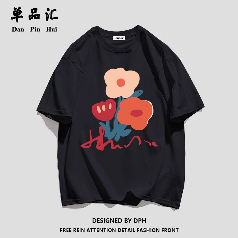 单品汇纯棉短袖T恤女夏季新款盐系甜辣上衣学生韩版百搭宽松女装