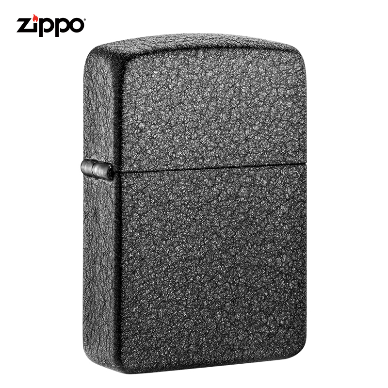 ZIPPO芝宝打火机美国原装ZIPPO之宝打火机红复刻黑裂漆之宝打火机28582-043433